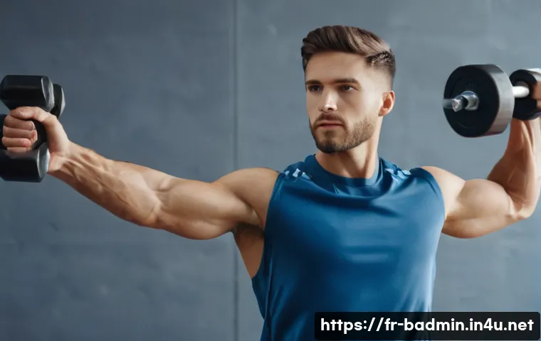 배드민턴 경기 중 악력 강화법 - **Prompt:** A split image or a dual-focus scene showing a dedicated athlete (can be male or female, ...